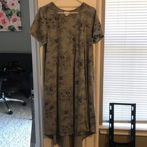 Grey and black dress